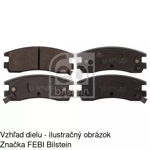 Brzdové dosky POLCAR S70-1351 - obr. 1