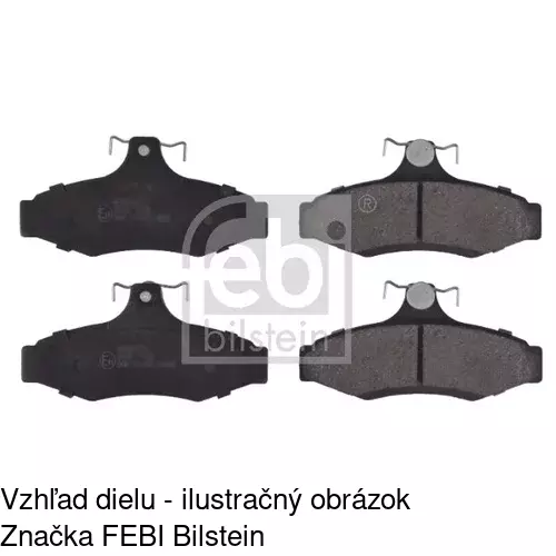 Brzdové dosky POLCAR S70-1376 - obr. 1