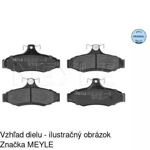 Brzdové dosky POLCAR S70-1376 - obr. 2