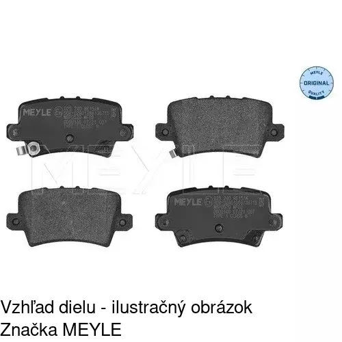 Brzdové dosky POLCAR S70-1477 - obr. 1