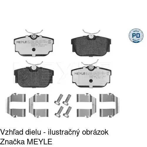 Brzdové dosky POLCAR S70-1500 - obr. 5