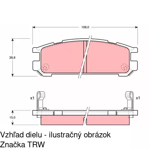 Brzdové dosky POLCAR S70-1578 - obr. 4