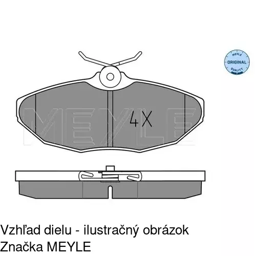 Brzdové dosky POLCAR S70-1606