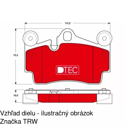 Brzdové dosky POLCAR S70-1609 - obr. 5