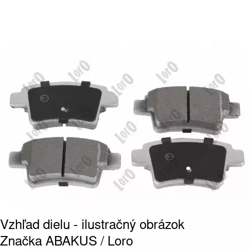 Brzdové dosky POLCAR S70-1613 - obr. 2