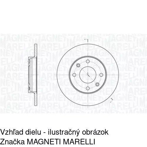 Brzdový kotúč POLCAR S71-0008 - obr. 1