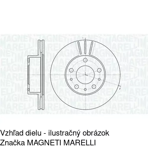 Brzdový kotúč POLCAR S71-0044 - obr. 1