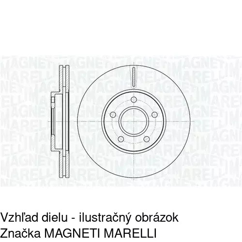 Brzdový kotúč POLCAR S71-0058 - obr. 1