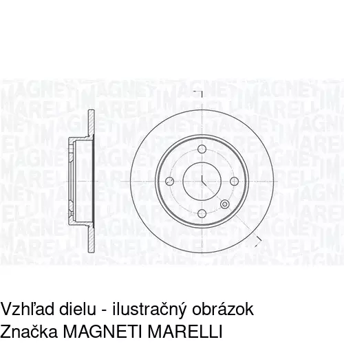 Brzdový kotúč POLCAR S71-0090 - obr. 1