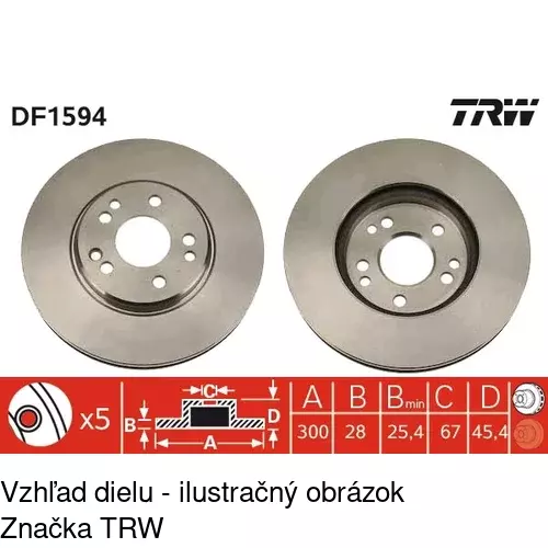 Brzdový kotúč POLCAR S71-0115 - obr. 2