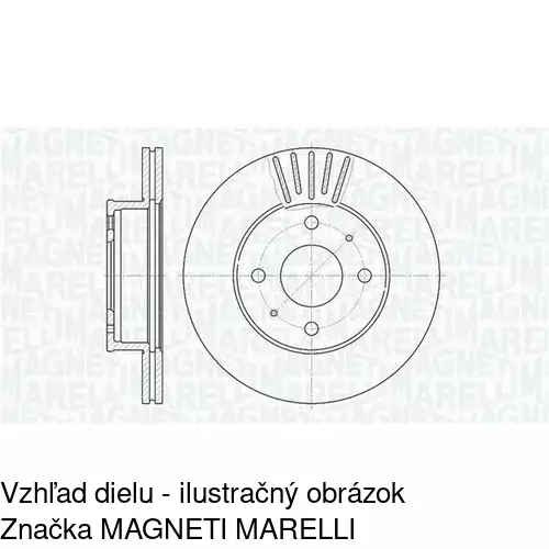 Brzdový kotúč POLCAR S71-0132