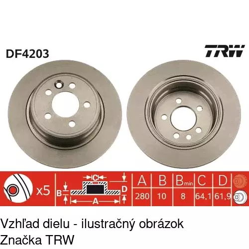 Brzdový kotúč POLCAR S71-0177 - obr. 3