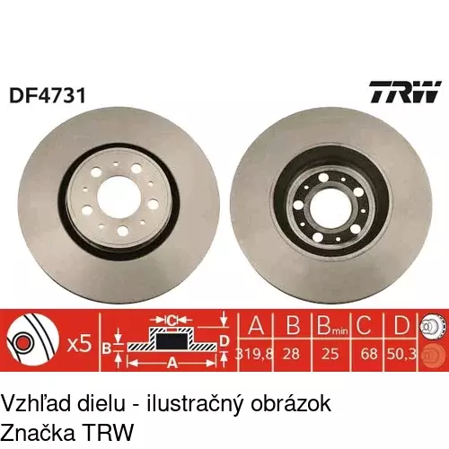 Brzdový kotúč POLCAR S71-0178 - obr. 2