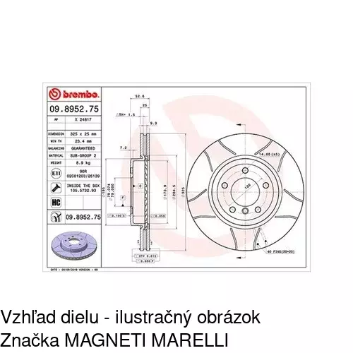 Brzdový kotúč POLCAR S71-0196 - obr. 3