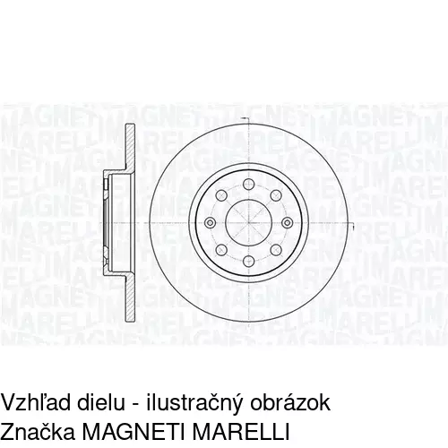 Brzdový kotúč POLCAR S71-0265 - obr. 2