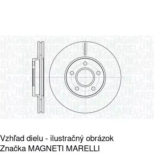 Brzdový kotúč POLCAR S71-0272 - obr. 1