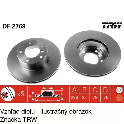 Brzdový kotúč POLCAR S71-1075 - obr. 5