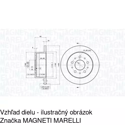 Brzdový kotúč POLCAR S71-1217