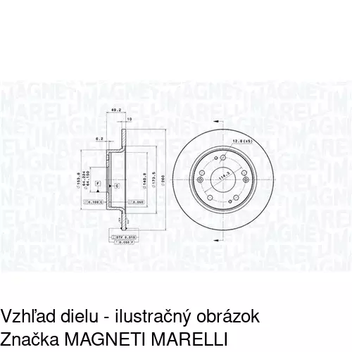 Brzdový kotúč POLCAR S71-1249 - obr. 5