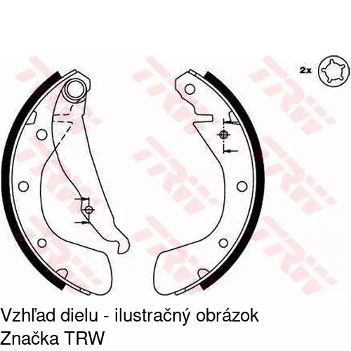 Brzdové čeľuste POLCAR S72-1005 - obr. 4