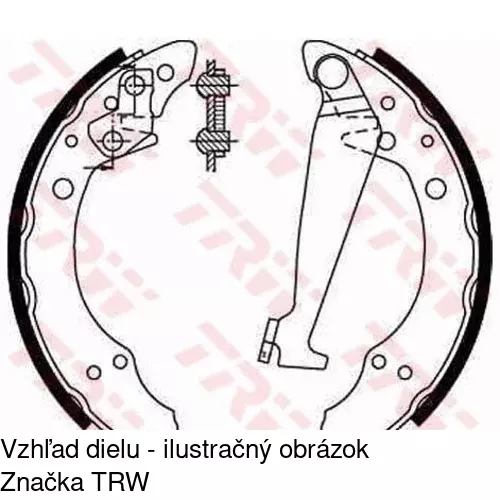 Brzdové čeľuste POLCAR S72-1053 - obr. 2