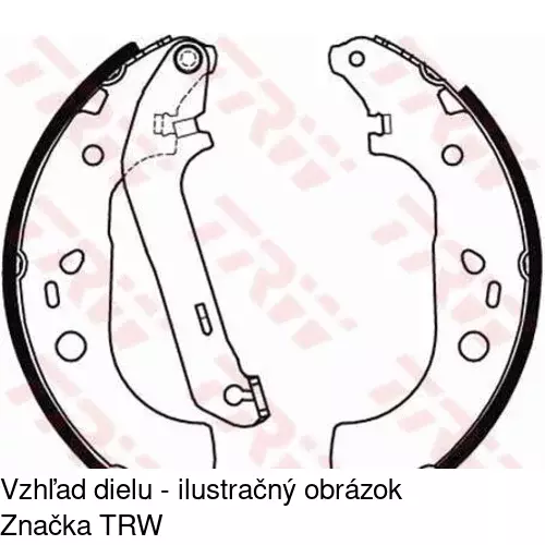 Brzdové čeľuste POLCAR S72-1080 - obr. 4