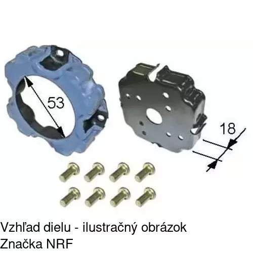 Spojka kompresora klimatizácie POLCAR SKK019 - obr. 5