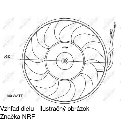 Ventilátor bez krytu / podpery POLCAR 130723U3 - obr. 3