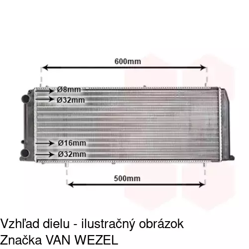 Chladiče vody 131508A4 /POLCAR/ - obr. 1