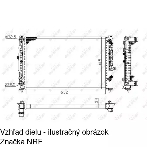 Chladiče vody 132408A6 /POLCAR/