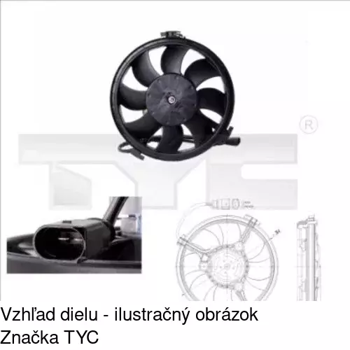 Ventilátory chladičov POLCAR 132423W5 - obr. 1