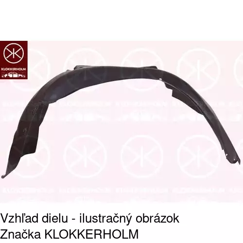 Podblatník (plast) POLCAR 1325FP1T