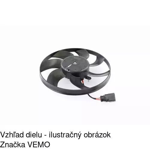 Ventilátor bez krytu / podpery POLCAR 133123U3