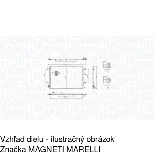 Chladiče klimatizácie POLCAR 1335K8C2S