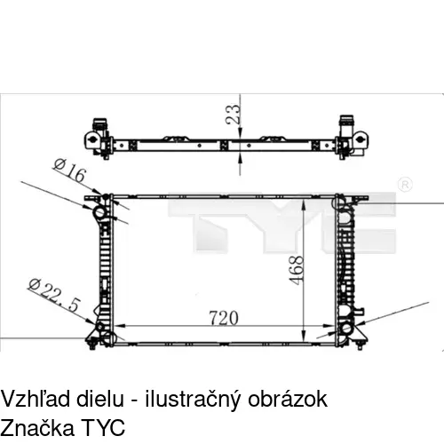 Chladiče vody POLCAR 133708-1