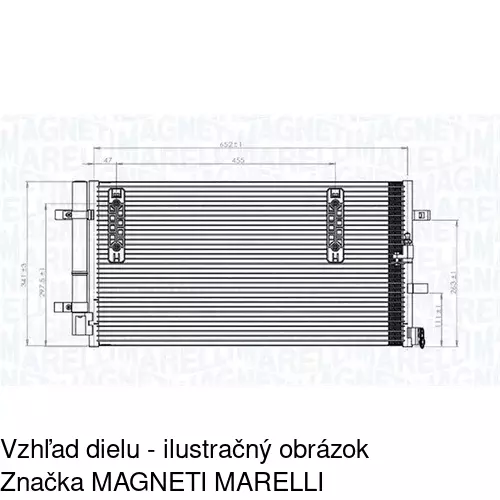 Chladiče klimatizácie POLCAR 1337K8C1S