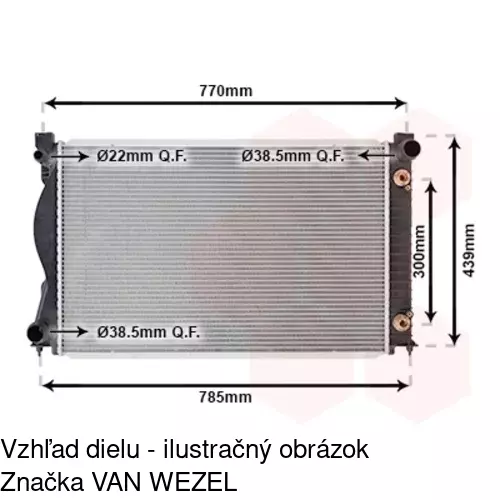 Chladiče vody POLCAR 133808-7 - obr. 1