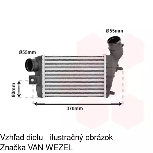 Chladiče vzduchu (Intercoolery) POLCAR 1404J8-1 - obr. 4