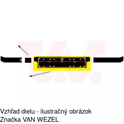 Držiak evidenčnej tabuľky POLCAR 200707-7 - obr. 2