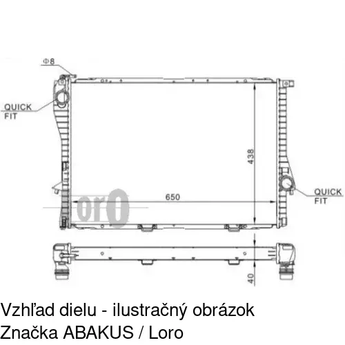 Chladiče vody POLCAR 2016087X - obr. 3