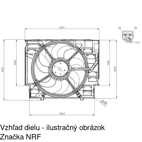 Ventilátory chladičov POLCAR 201723W7X - obr. 1