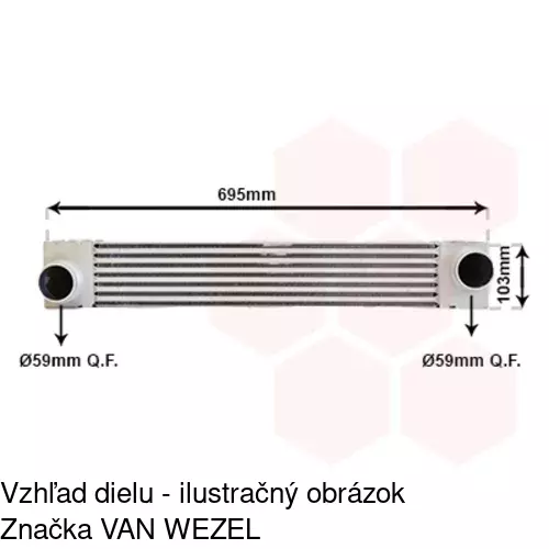 Chladiče vzduchu (Intercoolery) POLCAR 2017J8-1 - obr. 5