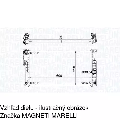 Chladiče vody POLCAR 20D108-3