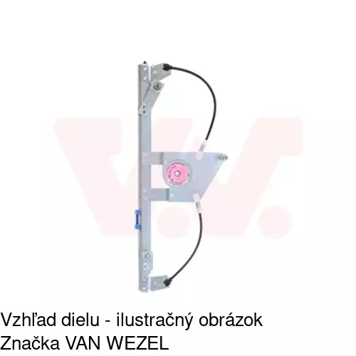 Elektrický mechanizmus okna dverí POLCAR 2325PSE6 - obr. 3