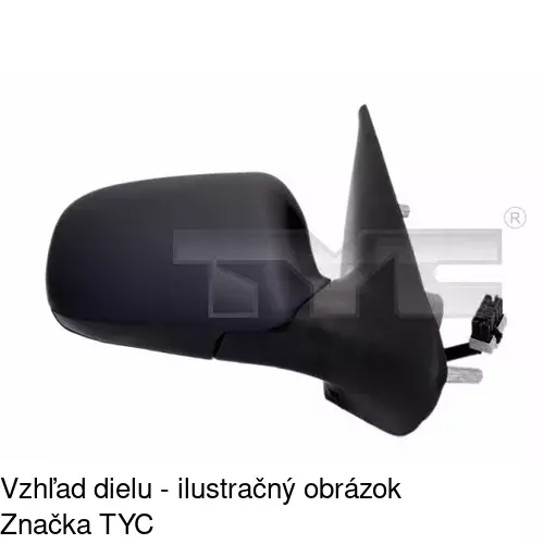 Vonkajšie zrkadlo 2326521E /POLCAR/ - obr. 3