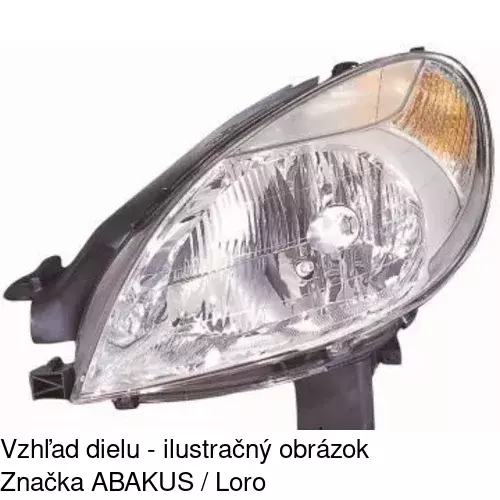 Hlavný reflektor 2327092E /POLCAR/ - obr. 2