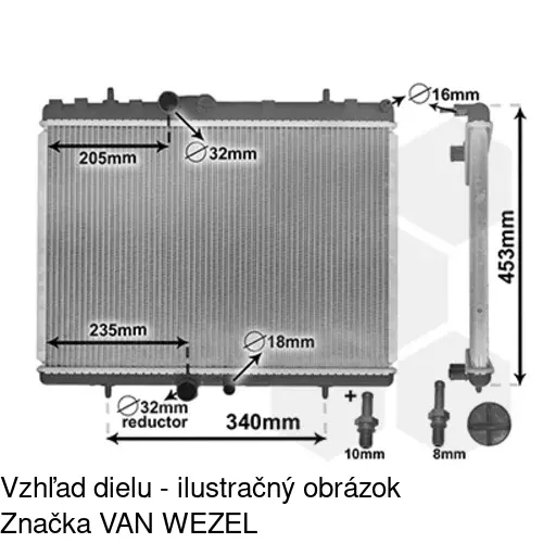 Chladiče vody POLCAR 233308-1 - obr. 2