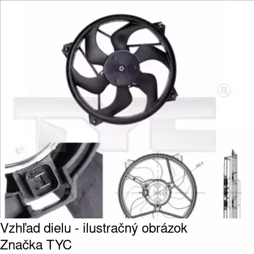 Ventilátory chladičov POLCAR 235123W1