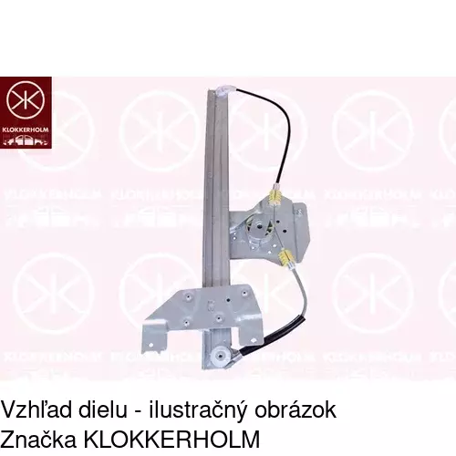 Elektrický mechanizmus okna dverí POLCAR 2352PSE1