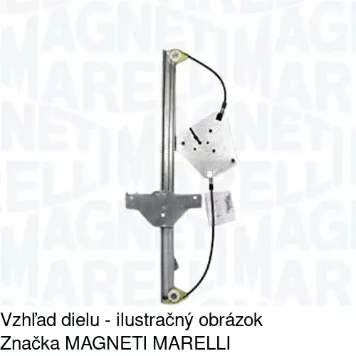 Elektrický mechanizmus okna dverí POLCAR 2352PSE1 - obr. 1